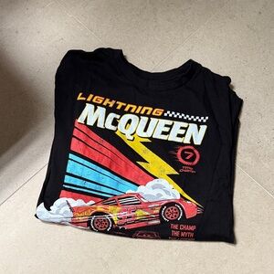 Disney Lightning McQueen Kids T-Shirt - Black and Red